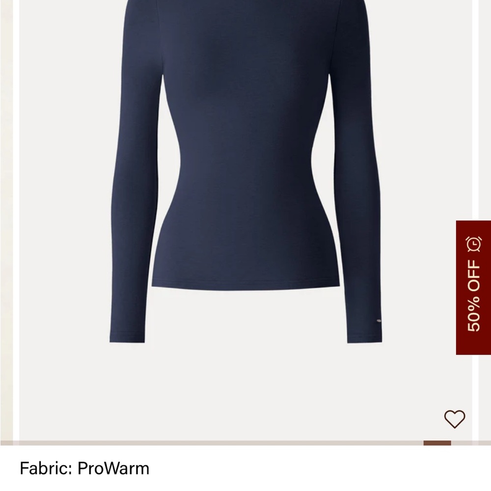 OGL Navy Pro Warm Mockneck Long Sleeve Brami Top